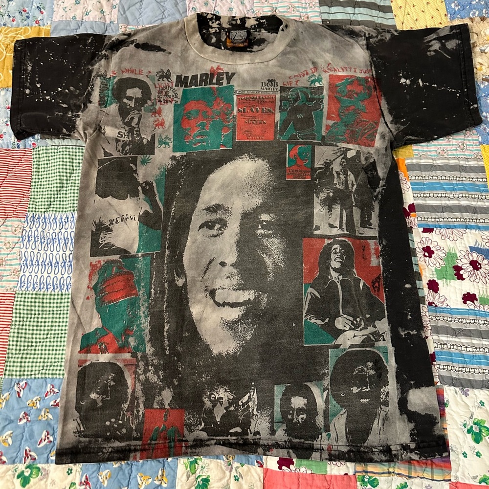 Vintage Mosquitohead AOP Bob Marley Tee-Size Large